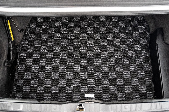 Phase 2 Motortrend (P2M) Checkered Carpet Trunk Mat - BMW 3 Series E30 Coupe & Sedan (1984-1991)
