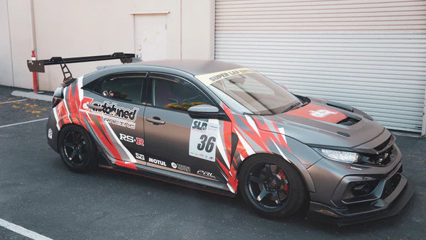 APR Performance Carbon Fiber GT-250 Swan Neck Adjustable Wing 61" - Honda Civic Type R FK8 (2017-2021)