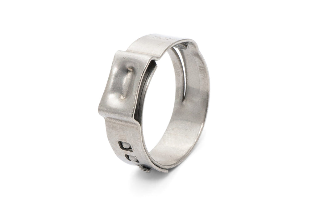 HPS 304 Stainless Steel Ear Hose Clamps Effective Range 22.4mm - 25.6mm 10pcs pack