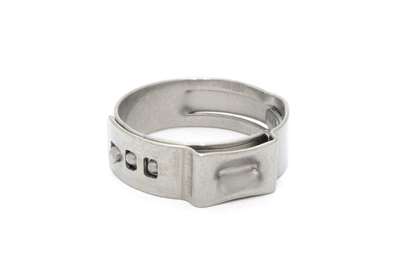 HPS 304 Stainless Steel Ear Hose Clamps, Effective Range 7.8mm - 9.5mm, 100pcs pack