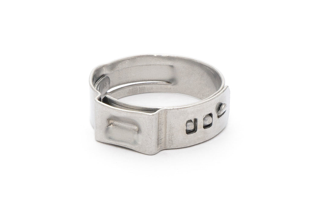 HPS 304 Stainless Steel Ear Hose Clamps, Effective Range 5.3mm - 6.5mm, 10pcs pack