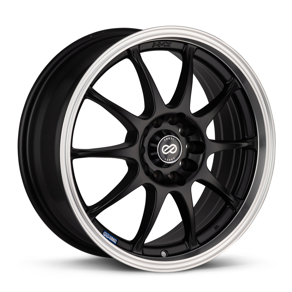Enkei J10 | Matte Black with Machined Lip