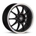 Enkei J10 | Matte Black with Machined Lip