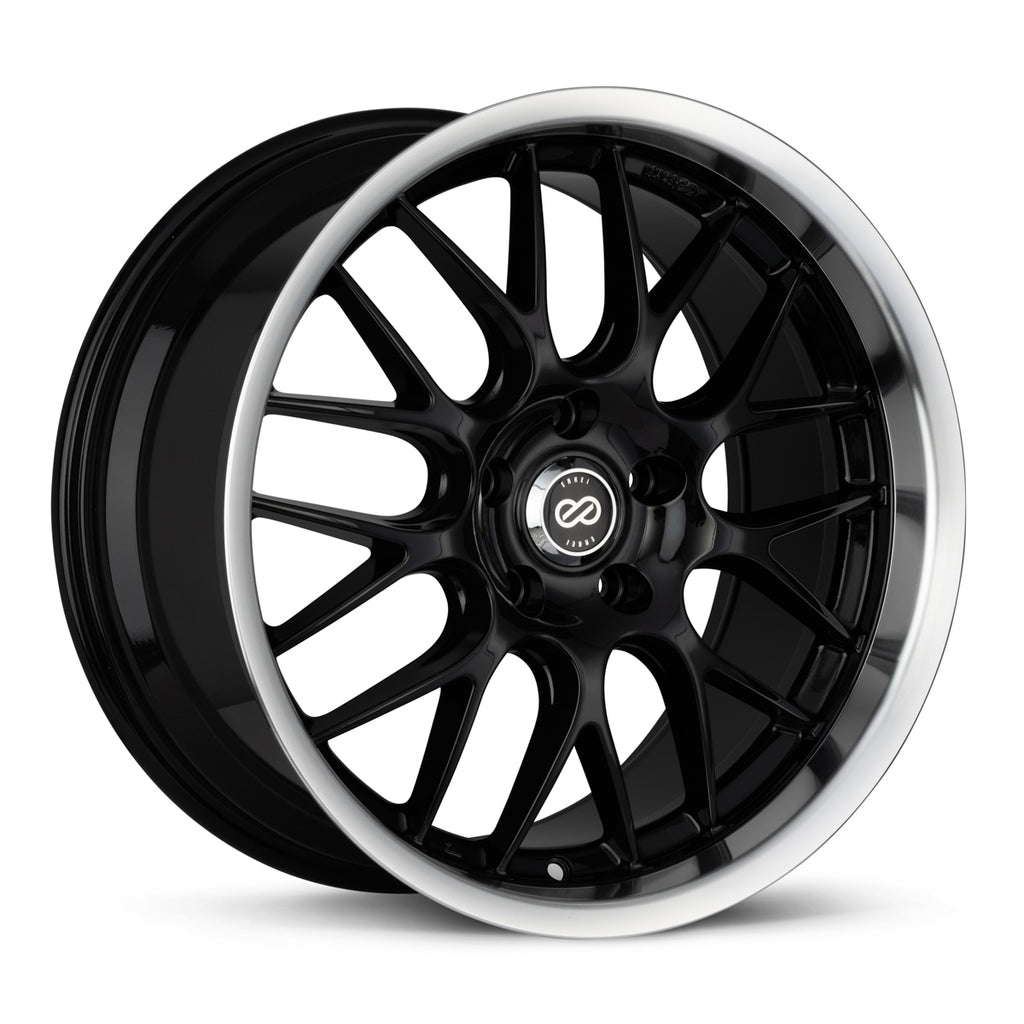 Enkei LUSSO | Black with Machined Lip