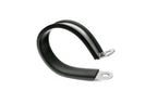 HPS 1-3/4" (45mm) ID Stainless Steel Cushion Loop Clamp (10pcs Pack) for Tube, Wire and Hose, Black Rubber EPDM