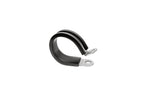 HPS 7/8 inch 22mm ID Stainless Steel Cushion Loop Clamp for Tube Wire and Hose Black Rubber EPDM