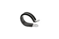 HPS 3/4 inch 19mm ID Stainless Steel Cushion Loop Clamp for Tube Wire and Hose Black Rubber EPDM