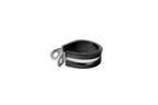 HPS 7/8" (22mm) ID Stainless Steel Cushion Loop Clamp (10pcs Pack) for Tube, Wire and Hose, Black Rubber EPDM