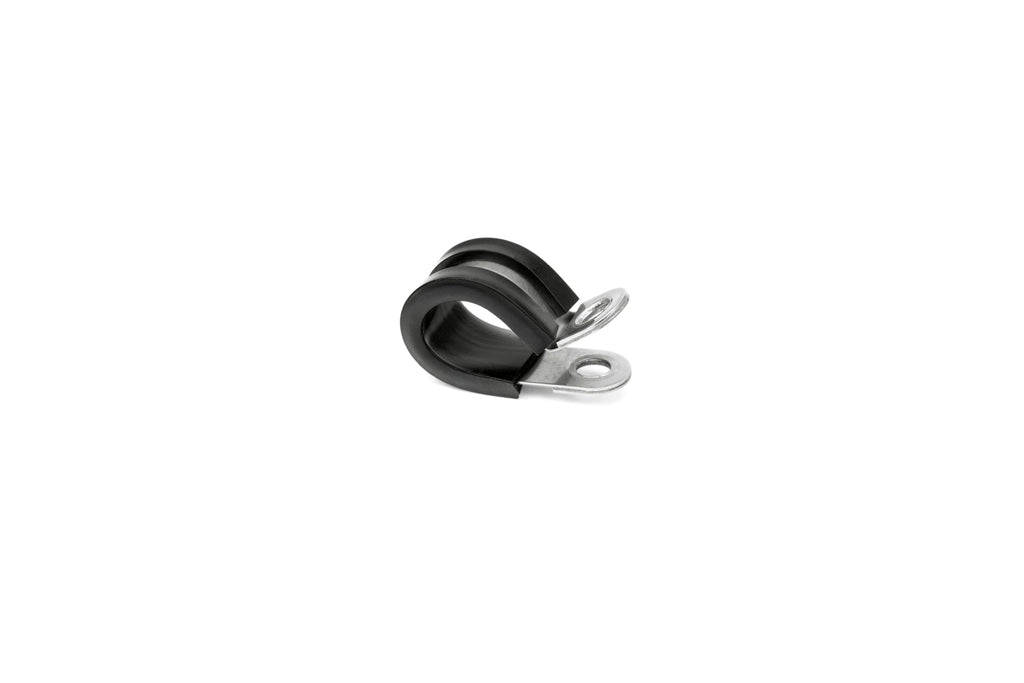 HPS 3/16" (5mm) ID Stainless Steel Cushion Loop Clamp (10pcs Pack) for Tube, Wire and Hose, Black Rubber EPDM