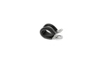 HPS 1/2 inch 13mm ID Stainless Steel Cushion Loop Clamp for Tube Wire and Hose Black Rubber EPDM