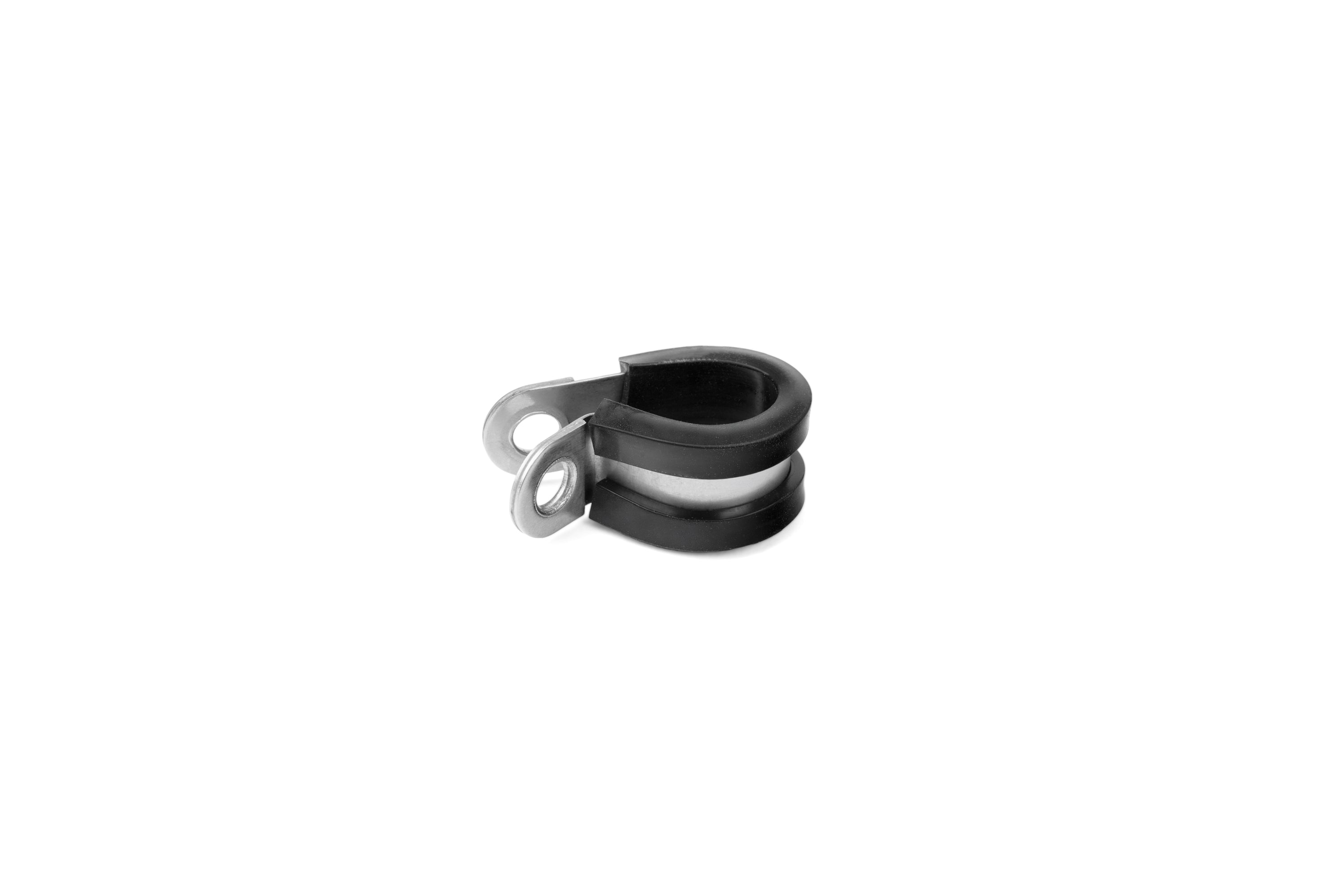 HPS 7/16" (11mm) ID Stainless Steel Cushion Loop Clamp (10pcs Pack) for Tube, Wire and Hose, Black Rubber EPDM
