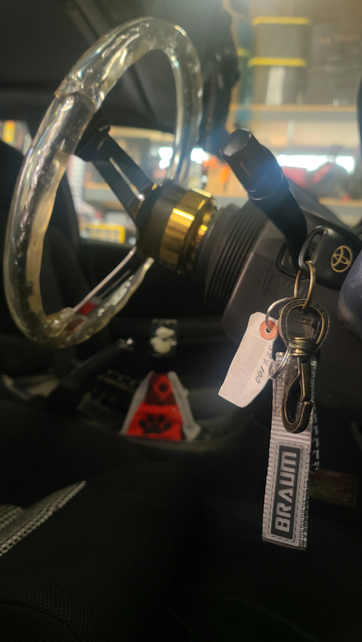 BRAUM Racing Race Keychain - Grey