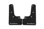 GrimmSpeed Black Mud Flaps White Logo Set of 4 - Subaru WRX VB (2022-2025)
