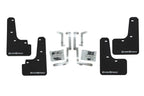 GrimmSpeed Black Mud Flaps White Logo Set of 4 - Subaru WRX VB (2022-2025)
