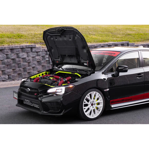 GrimmSpeed Black High-Lift Hood Struts Dampers - Subaru WRX & STI (2015+)