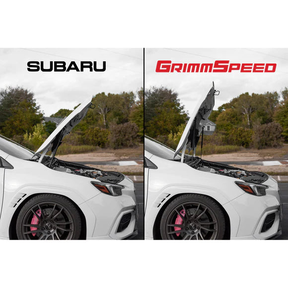 GrimmSpeed Black High-Lift Hood Struts Dampers - Subaru WRX & STI (2015+)