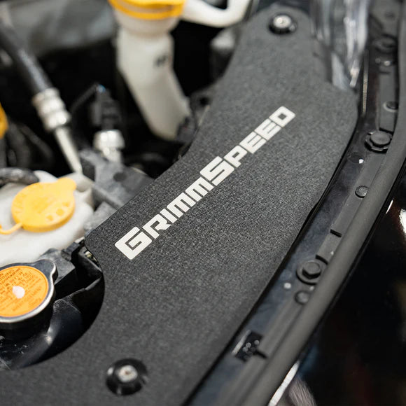 GrimmSpeed Black Engine Bay Radiator Fan Shroud Kit - Subaru WRX VB (2022+)