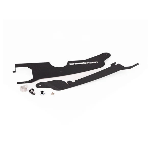GrimmSpeed Black Engine Bay Radiator Fan Shroud Kit - Subaru WRX VB (2022+)