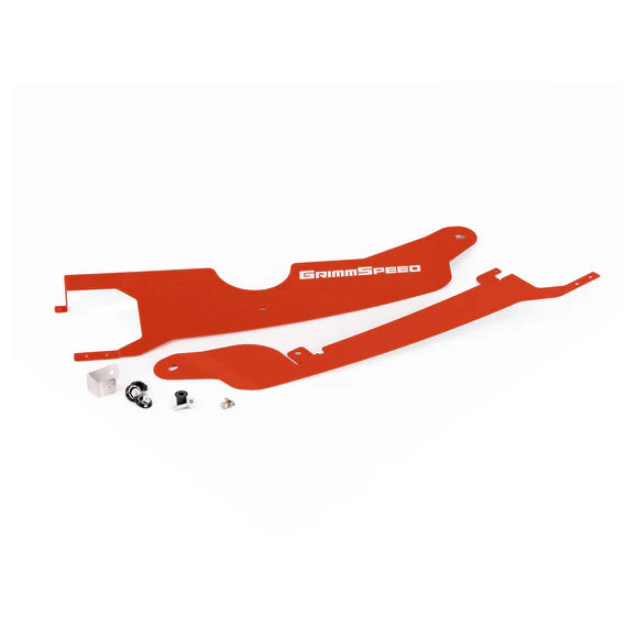 GrimmSpeed Red Engine Bay Radiator Fan Shroud Kit - Subaru WRX VB (2022+)