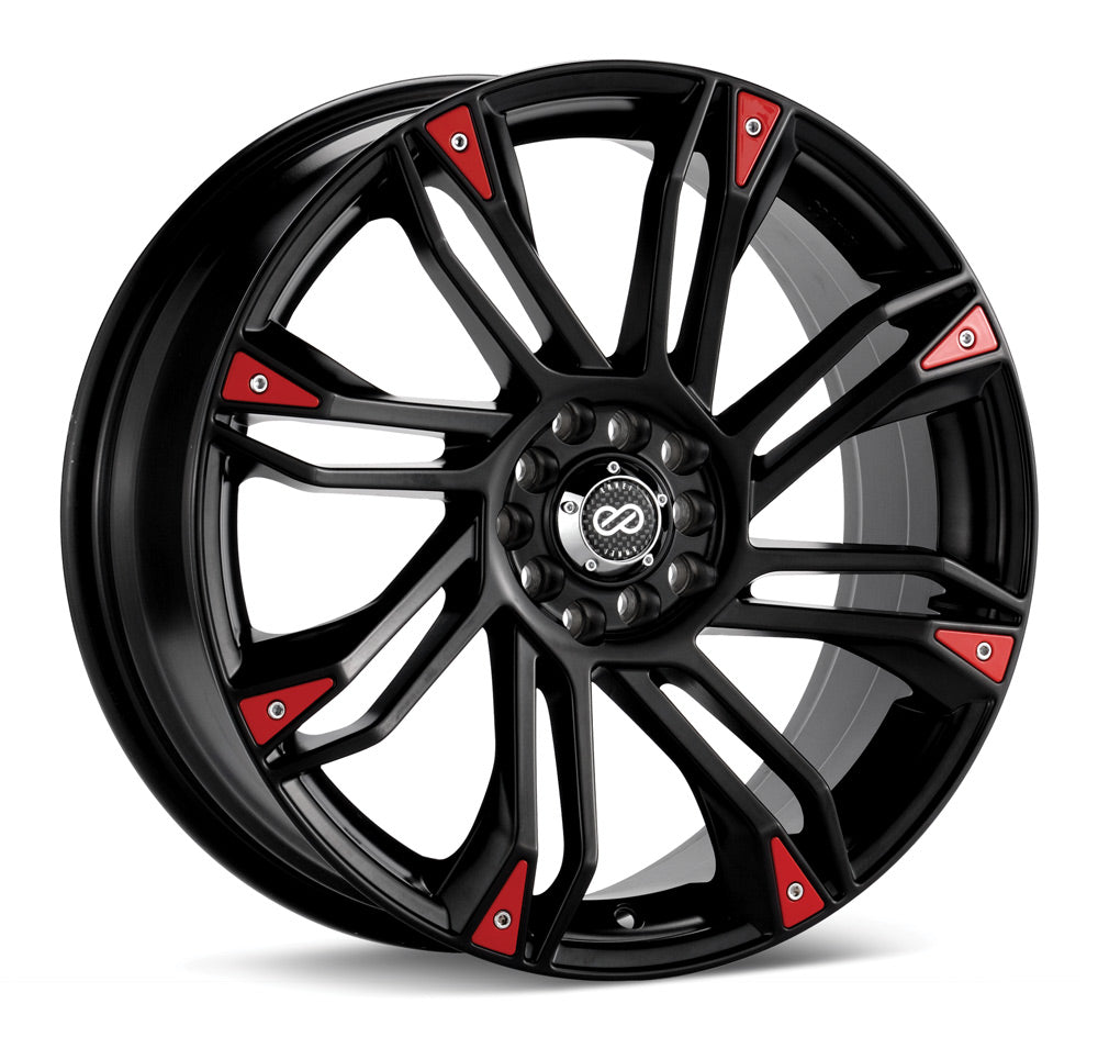 Enkei GW8 | Matte Black with Red Trim