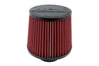HPS Performance Red 3 inch Air Filter 6.5 inch Length 6 inch Base 5 inch Top HPS-4276-RED