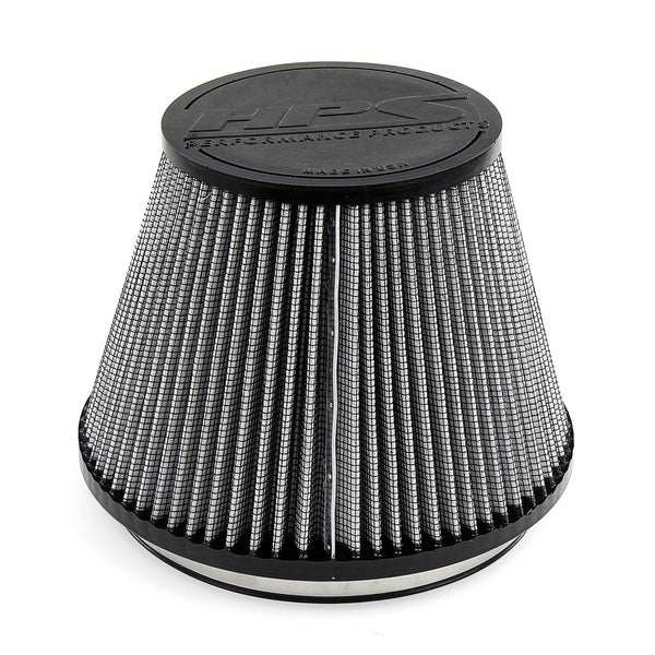 HPS Performance 6 inch Air Filter 6 inch Length 7.5 inch Base 4.75 inch Top HPS-4334
