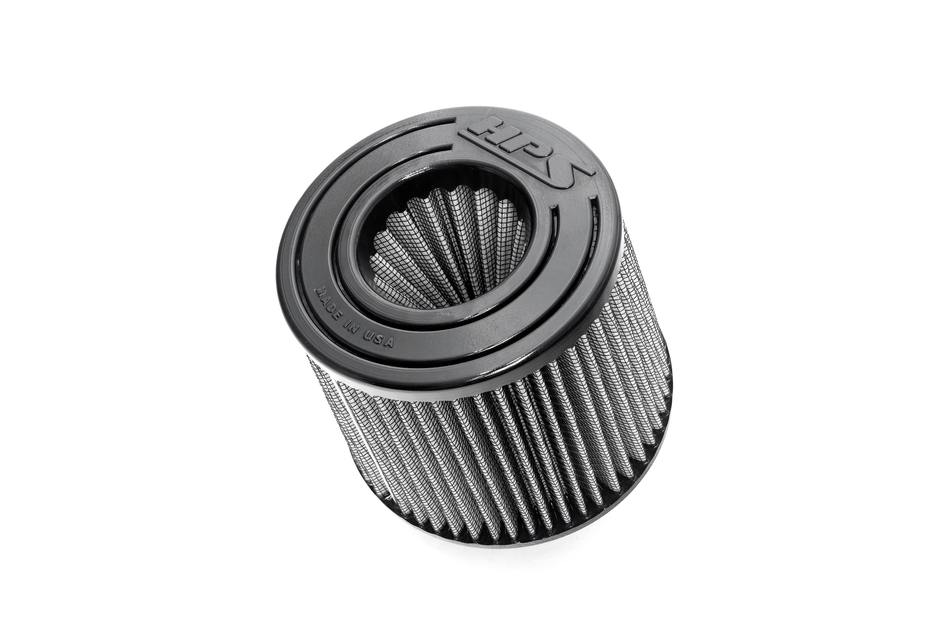 HPS Performance 3" Open Top Dual Cone Air Filter, 6.5" Length, HPS-4341
