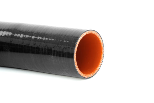 HPS 1/4" (6.5mm) Silicone 135 Degree Elbow Coupler Hose, High Temp 4-ply Reinforced, Black