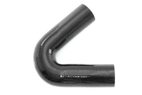 HPS 3-1/4 inch 83mm Silicone 135 Degree Elbow Coupler Hose High Temp 4-ply Reinforced Black