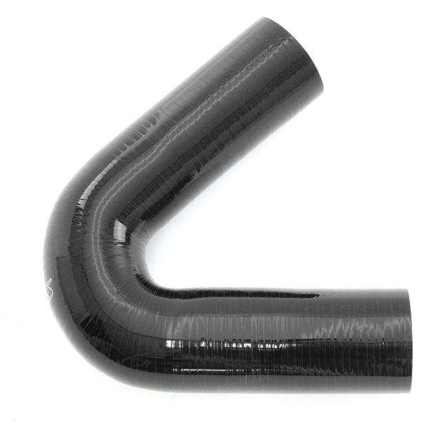 HPS 3-1/4 inch 83mm Silicone 135 Degree Elbow Coupler Hose High Temp 4-ply Reinforced Black