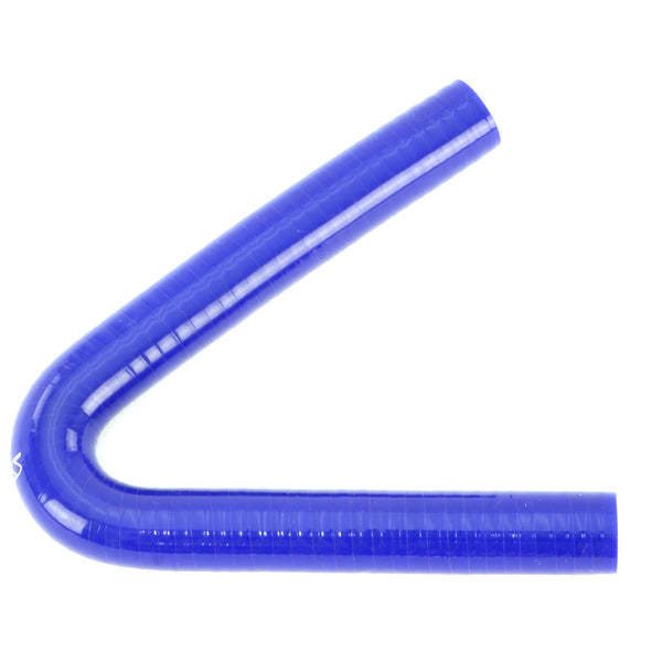 HPS 1-1/8 inch 28mm Silicone 135 Degree Elbow Coupler Hose High Temp 4-ply Reinforced Blue