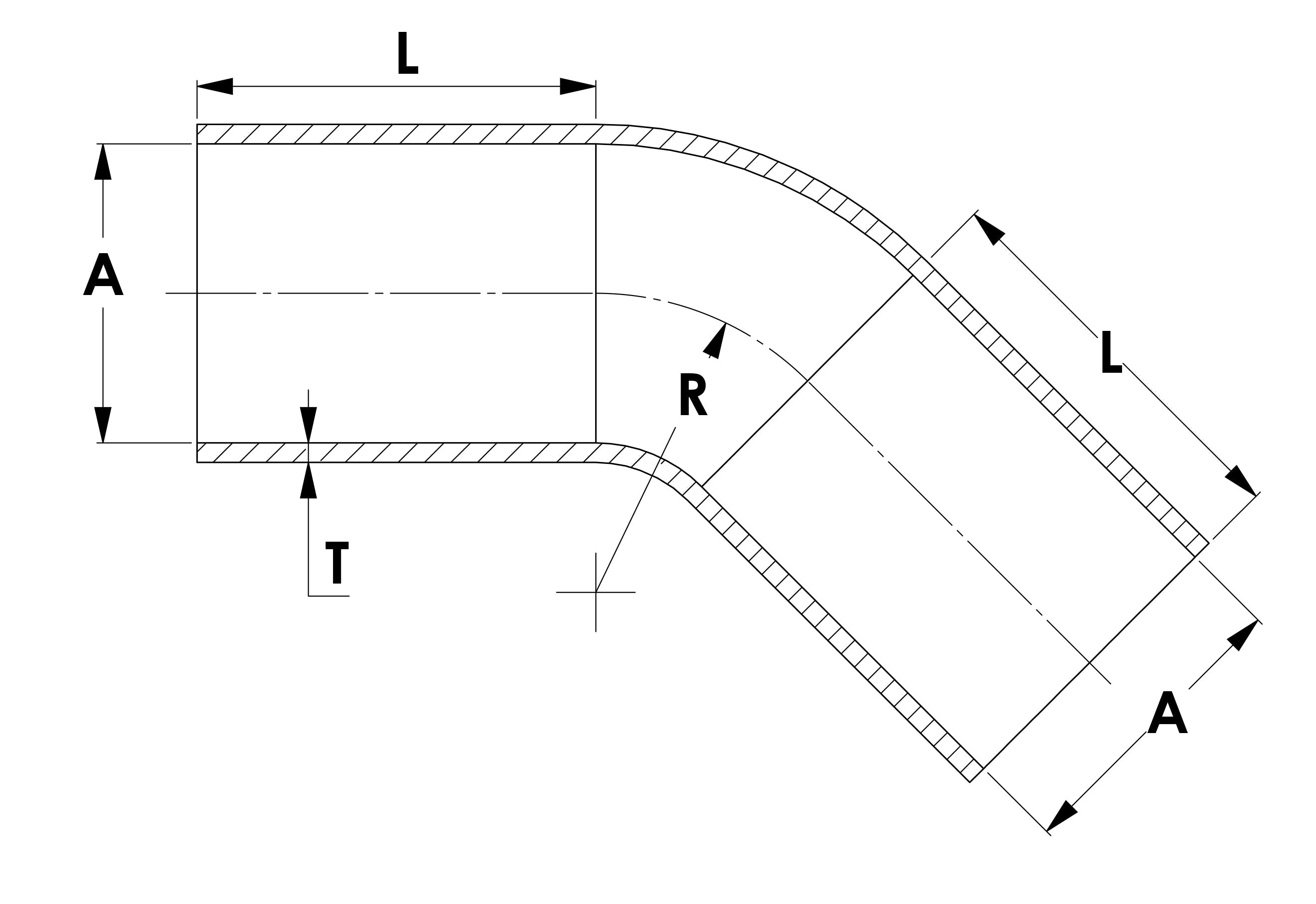 HPS 1-7/8" ID High Temp 4-ply Reinforced Silicone 45 Degree Elbow Coupler Hose Black (48mm ID)