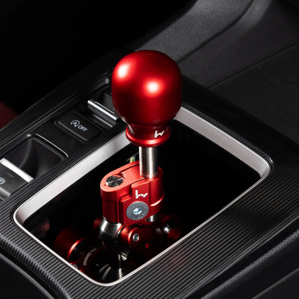 Hybrid Racing Short Shifter Assembly - Red - Honda Civic Sport / Si / FL5 Type R (2022+)