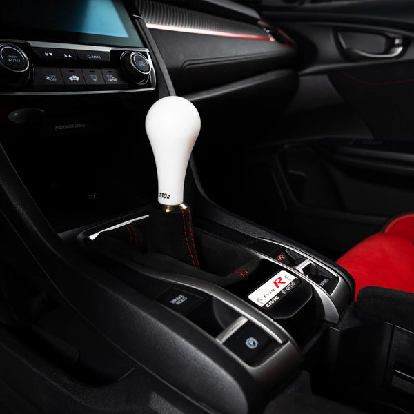 Hybrid Racing Alcantara Shift Boot - Black - Honda Civic / Si / FK8 Type R (2016-2021)