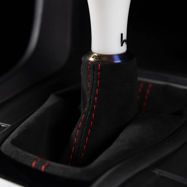 Hybrid Racing Alcantara Shift Boot - Black - Honda Civic / Si / FK8 Type R (2016-2021)