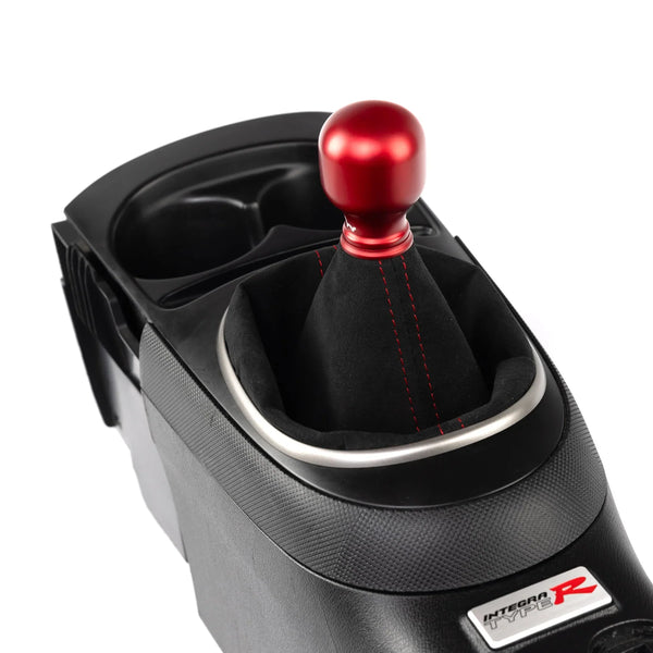 Hybrid Racing Alcantara Shift Boot - Red - Acura RSX & Type S (2002-2006)