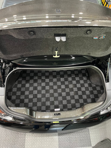 Phase 2 Motortrend (P2M) Checkered Carpet Trunk Mat - Infiniti G37 Coupe (2008-2013)
