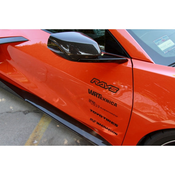 APR Performance Carbon Fiber Mirror Covers - Chevrolet Corvette C8 (2020+)