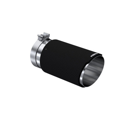 MBRP 5-Inch Dual Wall Angle Cut Tip - Carbon Fiber Tip