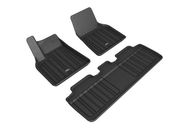 3D Maxpider Elitect Rubber Floor Mats Full Set - Tesla Model Y (2021+)