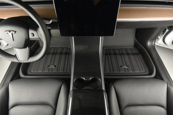 3D Maxpider Elitect Rubber Floor Mats Full Set - Tesla Model Y (2021+)