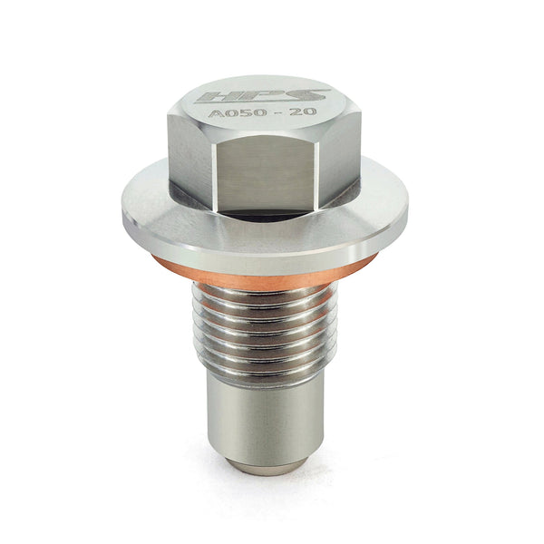 HPS Performance 1/2-20 Stainless Steel Magnetic Oil Drain Plug Bolt
