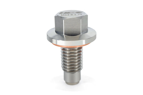 HPS Performance m12 x 1.75 Stainless Steel Magnetic Oil Drain Plug Bolt