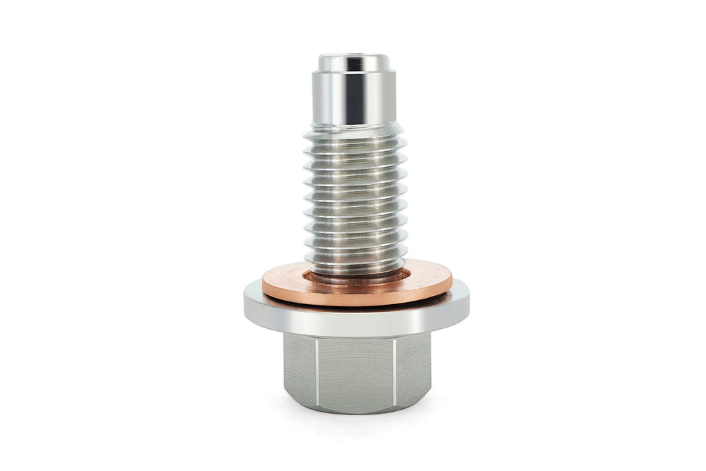 HPS Performance m12 x 1.75 Stainless Steel Magnetic Oil Drain Plug Bolt