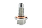 HPS Performance m12 x 1.75 Stainless Steel Magnetic Oil Drain Plug Bolt