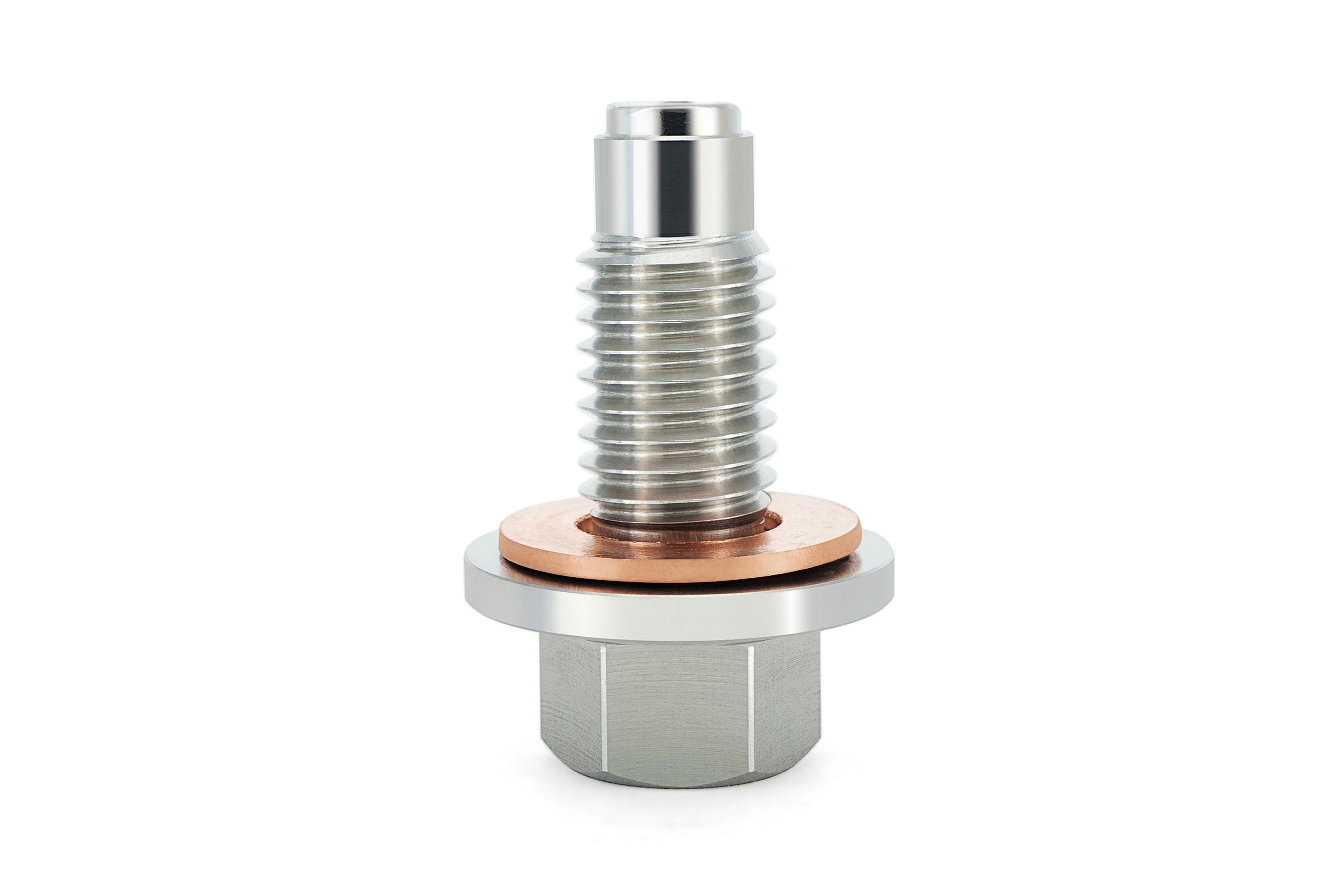 HPS Performance m12 x 1.75 Stainless Steel Magnetic Oil Drain Plug Bolt