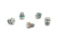 HPS Performance Stainless Steel Magnetic Oil Drain Plug Bolt 5pcs complete kit for Engine Transmission and Front Differential MDPK-100