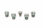HPS Performance Stainless Steel Magnetic Oil Drain Plug Bolt 5pcs complete kit for Engine, Transmission, and Front Differential, MDPK-100