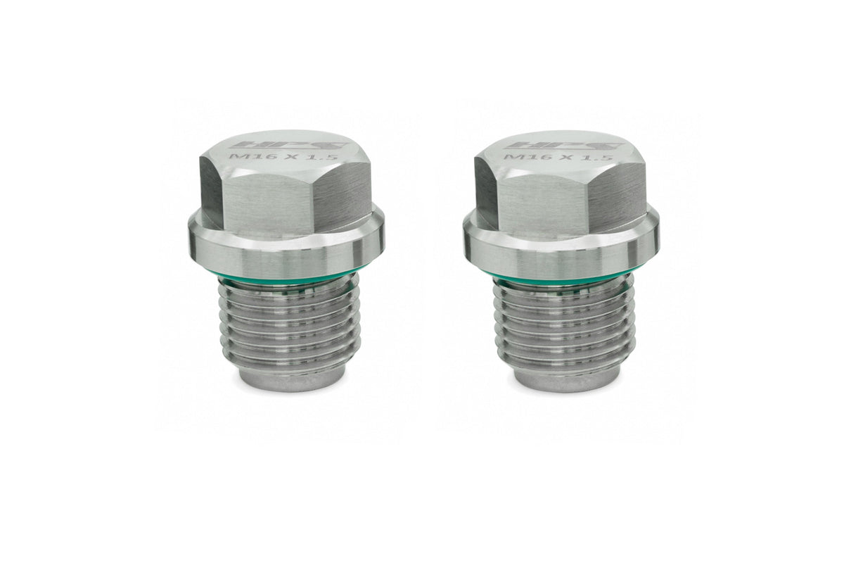 HPS Performance Stainless Steel Magnetic Oil Drain Plug Bolt 2pcs kit for Front Differential Fill and Drain plugs MDPK-101