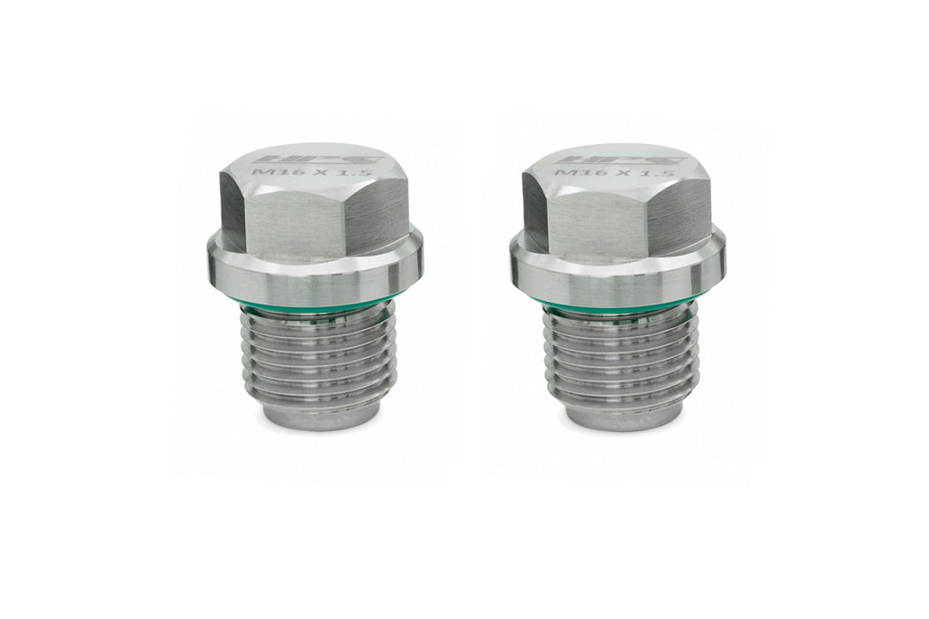 HPS Performance Stainless Steel Magnetic Oil Drain Plug Bolt 2pcs kit for Front Differential Fill and Drain plugs MDPK-101